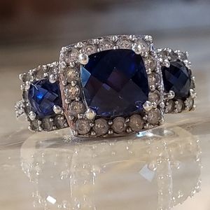 Sterling silver Sapphire ring